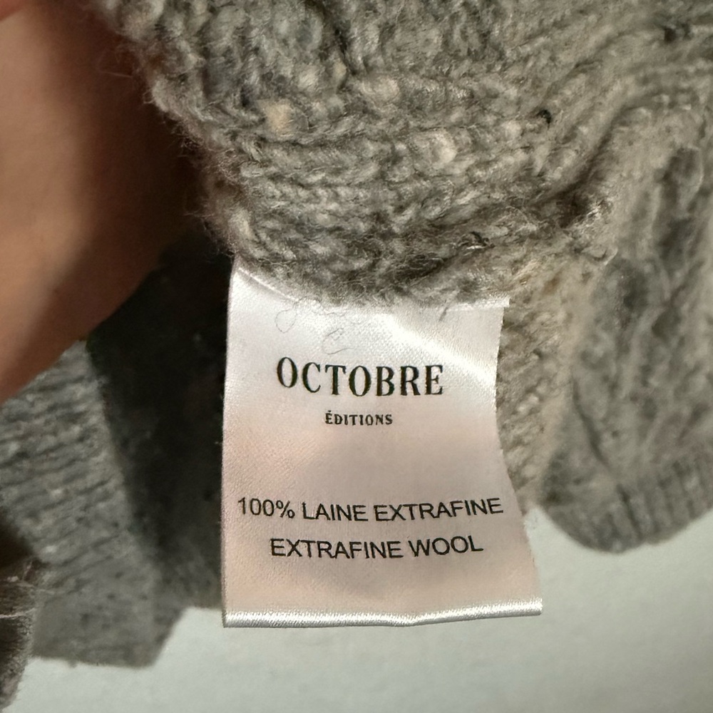 Octobre editions/Sezane Oliver Sweater 100% Merino Wool Made in Portugal XS - Picture 5 of 9